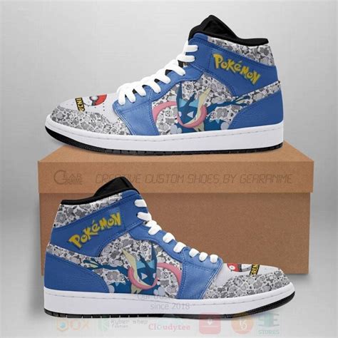 HOT Greninja Pokemon Game Air Jordan High Top Sneaker Boxbox Branding