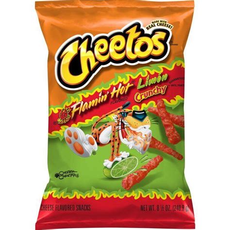 Cheetos Crunchy Flamin Hot Limon Cheese Snacks 8 5 Ubuy Morocco