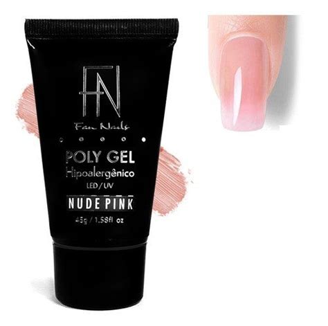 Polygel Fan Nails Nude Pink G Usina Das Unhas