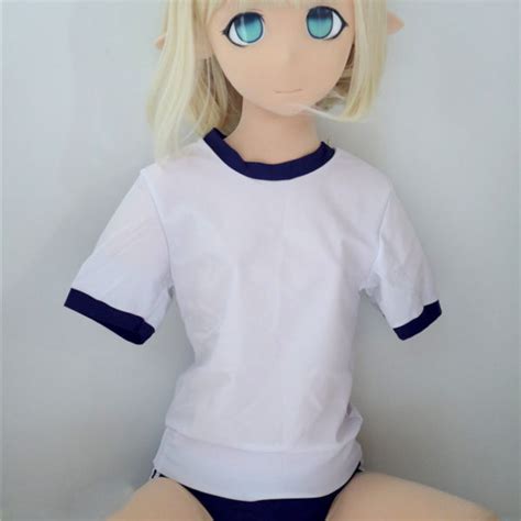 Estartek Japan Anime Sakura Sex Plush Doll Half Body Blue School Suit Version For Holiday
