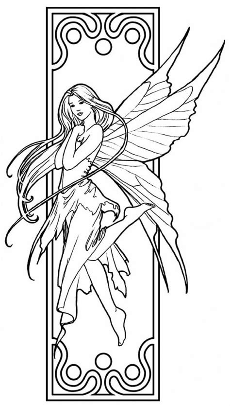 Desenhos De Fadas Realistas Para Colorir - Paginas Para Colorir De Fadas Realistas Desenhos De Fada Muito Bonita