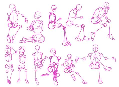 Day 24 // How to Draw a Sitting Pose • Bardot Brush
