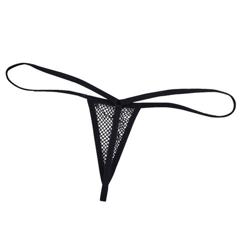 Womens Fishnet Micro G String Mesh Sheer Mini Lingerie Panties T Back Underwear EBay