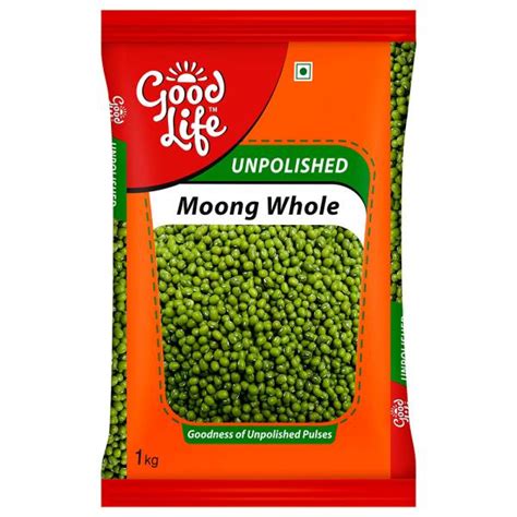 Good Life Unpolished Whole Moong 1 Kg JioMart