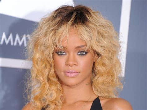 Rihanna Blonde Curly Hair