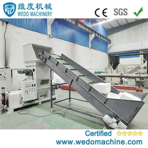 Popular Eps Hot Melt Pressing Machinery Line Eps Foam Extruder Eps Hot Melt Pressing Recycling