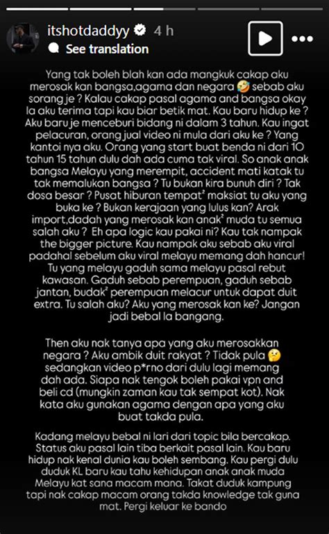 dituduh perosak bangsa agama daddy ash tak diam diri melayu dah
