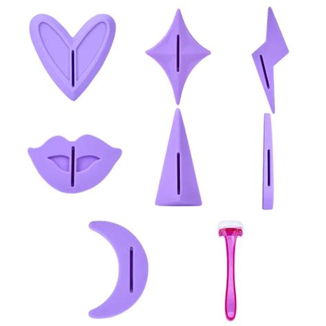 Gogirl Flash Sale Pcs Bikini Privates Shaving Stencil Set Female Pubic Hair Trimmer Shaver