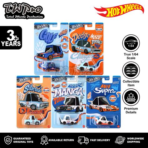 Hot Wheels Silver Series 2025 Themed Automotive Mix 2L Gulf Tooned 2020 Manga Tooner Toon