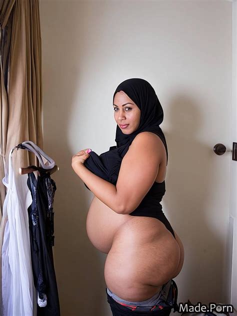 Porn Image Of Changing Room Sideview Undressing Chubby Fat Hijab Thick Created By AI