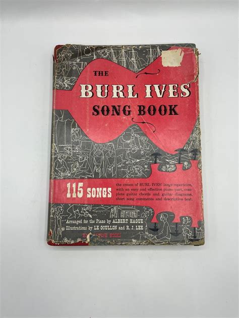 1953 The Burl Ives Song Book 115 Song Arrangements For Piano Etsy