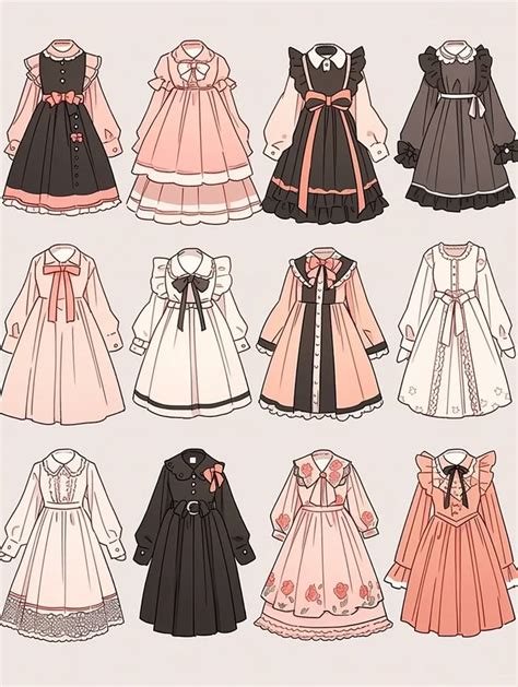 pin  kokk  anime  manga costumes dress design sketches