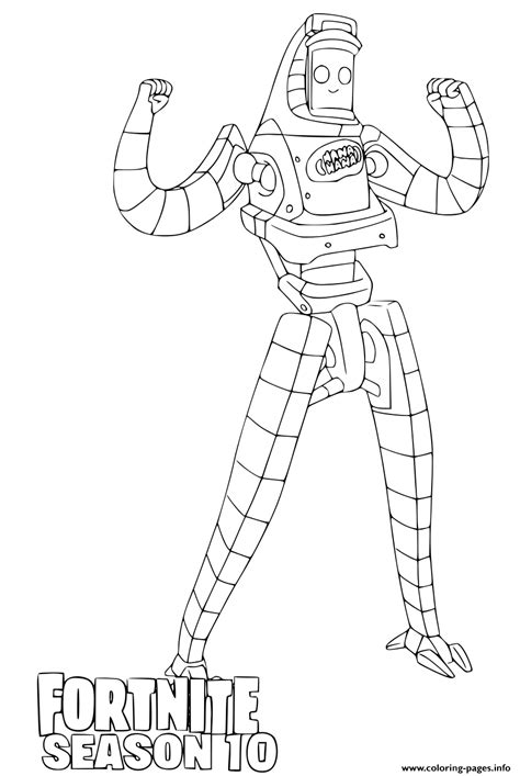 P 1000 Fortnite Season 10 Coloring page Printable