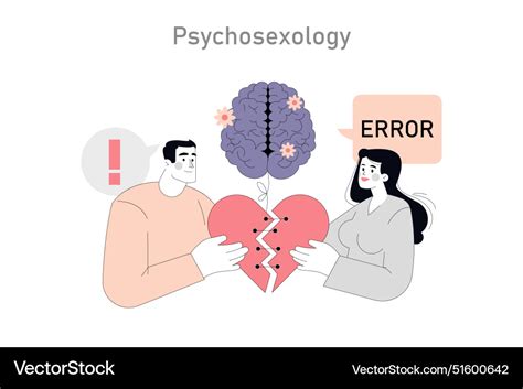 Psychosexology Flat Royalty Free Vector Image Vectorstock