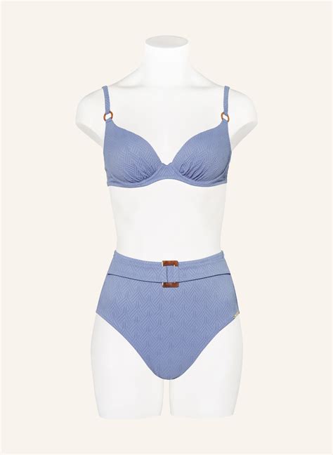 Watercult High Waist Bikini Hose ISLAND NOSTALGIA In Hellblau