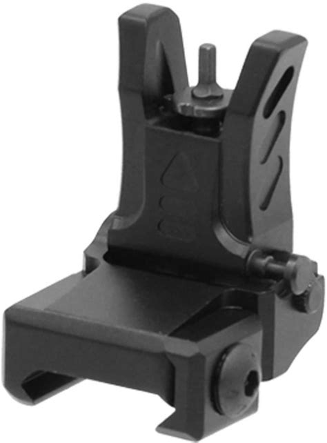 Utg Mnt 755 Low Profile Flip Up Front Sight Ar 15 Aluminumsteel Black