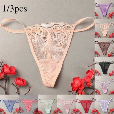 STRINGS DENTELLE SEXY Lingerie G String Culottes V String Knickers Slips Sous EUR 5 59 PicClick FR