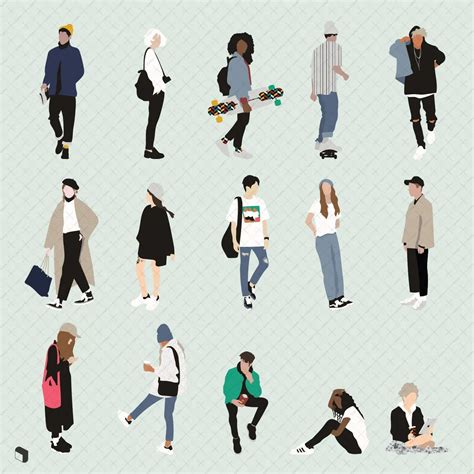 Flat Vector People 9 Toffu Co