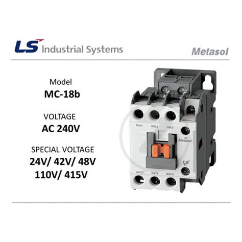 Buy Yhelectrical LS MC 18b 18A Metasol Contactor 3Pole 240V 415V