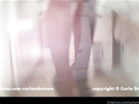 Carla Brown Black Lingerie Bed Strip