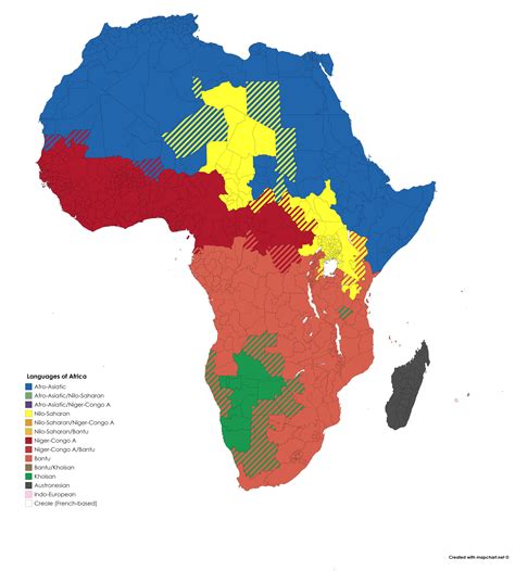 South Africa Language Map