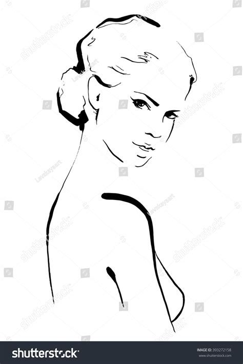 woman   shoulder drawing