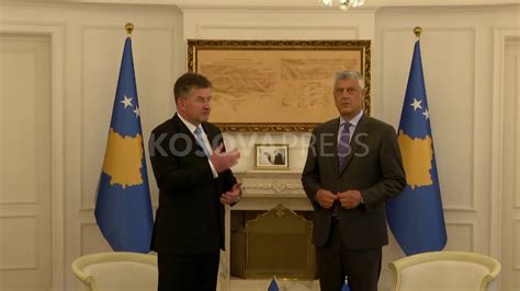 Presidenti Hashim Tha I Takim Me Emisarin E Be S P R Dialog Miroslav