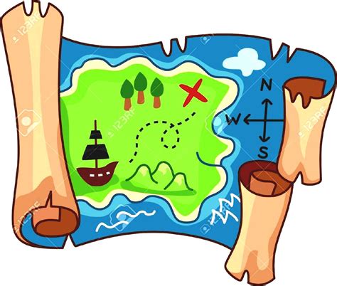 Adventure Map Clipart