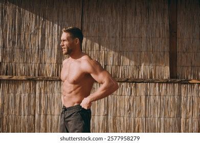 Hundred Naked Man Running On Beach Royalty Free Images Stock Photos