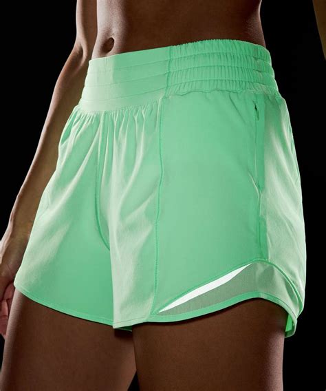 Lululemon Hotty Hot High Rise Lined Short 4 Pistachio Lulu Fanatics