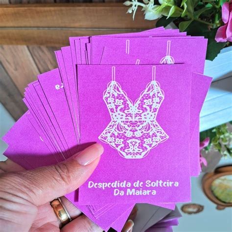 Cart O Personalizado Para Ch De Lingerie E Despedida De Solteira Shopee Brasil