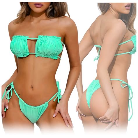Strój Kąpielowy Dwyczęściowy Damski Kostium Bikini Modelujące Push Up S Sapphire Moda Sklep