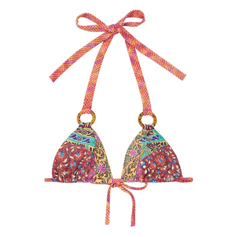 Boteh Canar Tri Bikini Top Pink Smallable