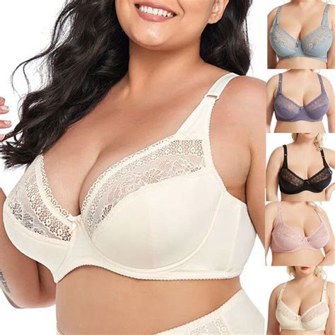 Slightly Padded Plus Size Brassiere Womens Bras Push Up Bra Busty Sexy Lingerie Ebay