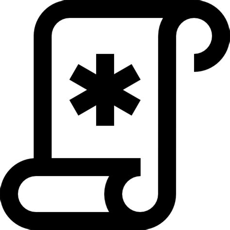 scroll super basic straight outline icon