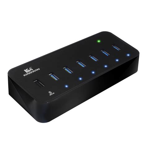 Kingwin Port Usb Hub With Charging And Ethernet Kwz Ec