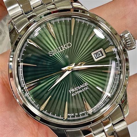 Seiko Green Mockingbird Presage Cocktail Time Srpe Men S Fashion