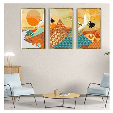 Luxurious Oasis: Modern Luxury Canvas Painting for Living Room – Paper Plane Design