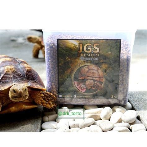 Jual JGS Premium Tortoise Food Kemasan 2000 Gram 2 Kg Makanan Kura