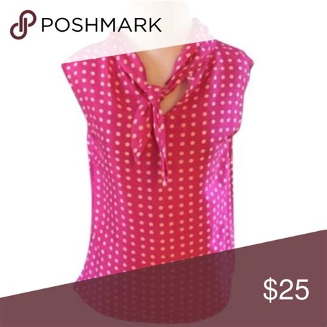 💞j Crew Pink Polka Dot Silk Blouse Szl💞 Silk Blouse Clothes Design