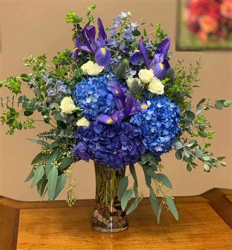 Gorgeous Blue Flowers Bouquet - VIP Floral Designs