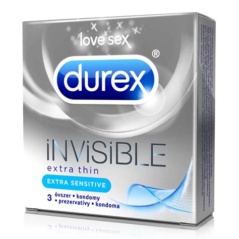 Durex Invisible - extra szenzitív óvszer (3 db)