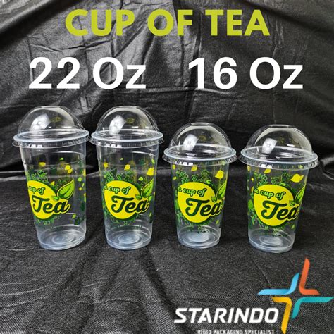 Jual Gelas Cup Plastik Cup Of Tea Oz Oz Gelas Plastik Teh Poci