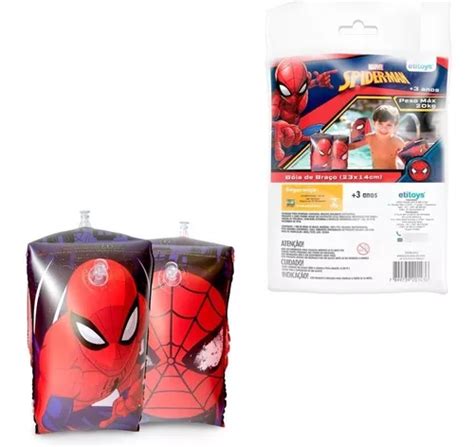 Boia Inflável Para Braço Spiderman 23x14cm Homem Aranha MercadoLivre