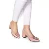 Pantofi eleganți damă din piele naturală 2176 Nude Box Sidefat
