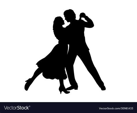 Man And Woman Silhouette Dancing