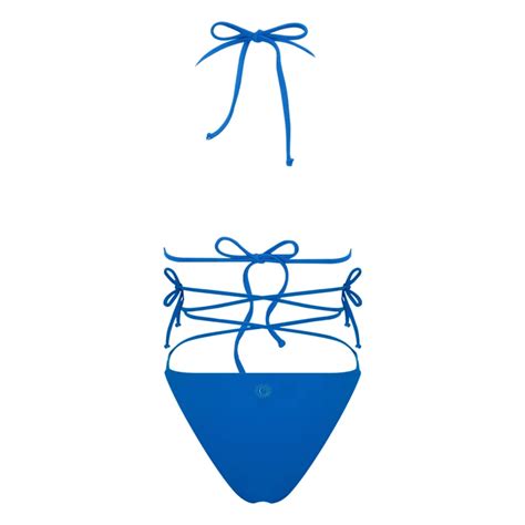 Haracci Blue Isla Econyl Triangle Bikini Set Hipicon