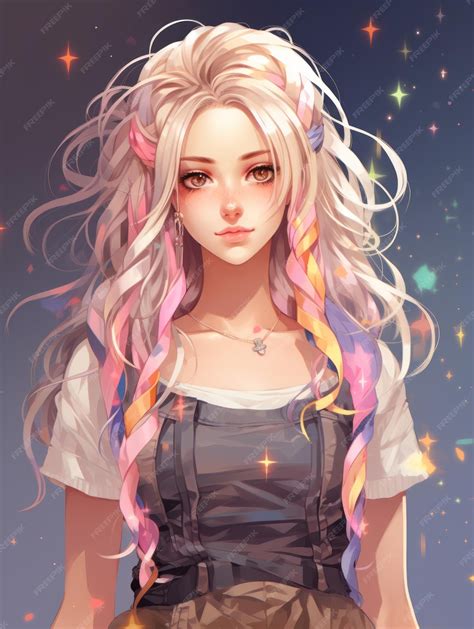 Premium Photo An Anime Girl With Long Hair And Pink Hair