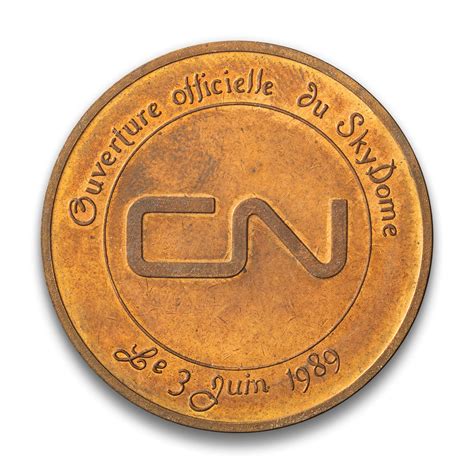 Toronto On 1989 Sky Dome Grand Opening Medal