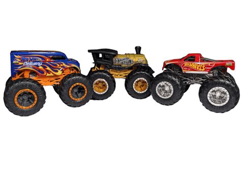 Pack Mattel Scale Monster Trucks Hot Wheels Delivery Loco Punk Hot Wheels Racing